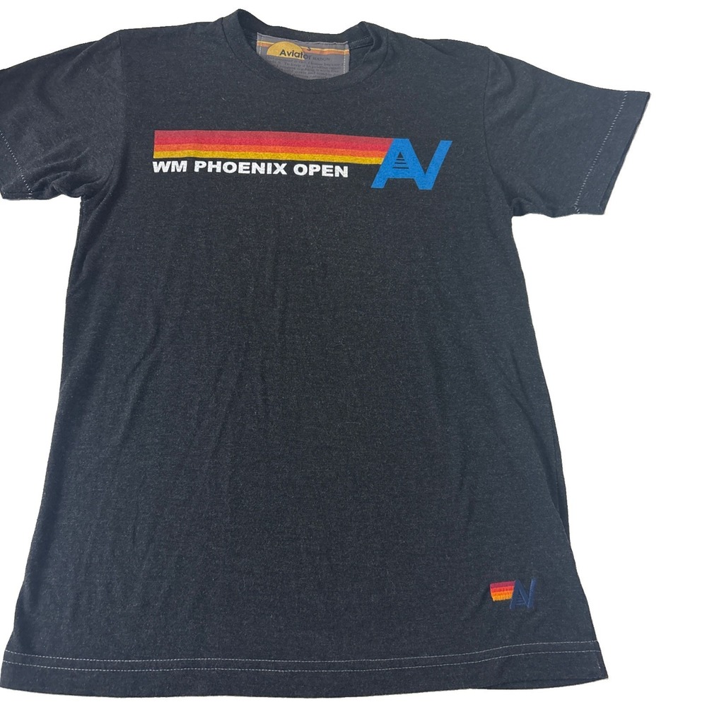 Aviator Nation WM PHOENIX OPEN T SHIRT SIZE S CHARCOAL Gray